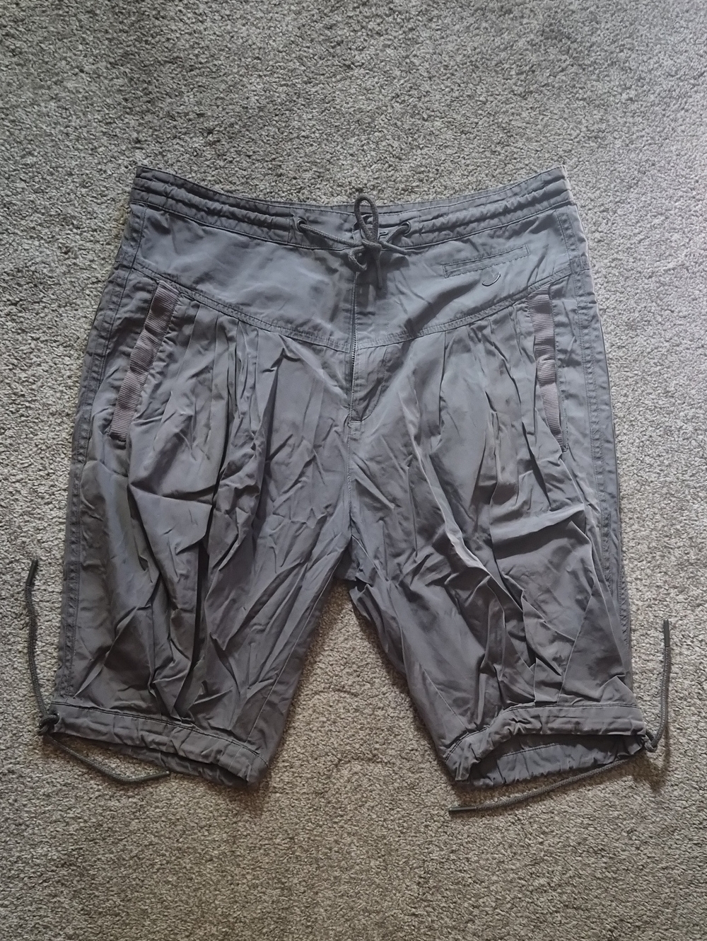 Rare adidas Men's Charcoal Drawstring Athletic Shorts Sz 38